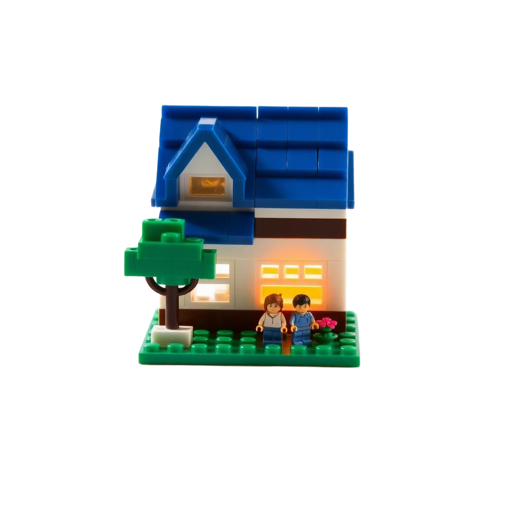 Miniature model of a family home
